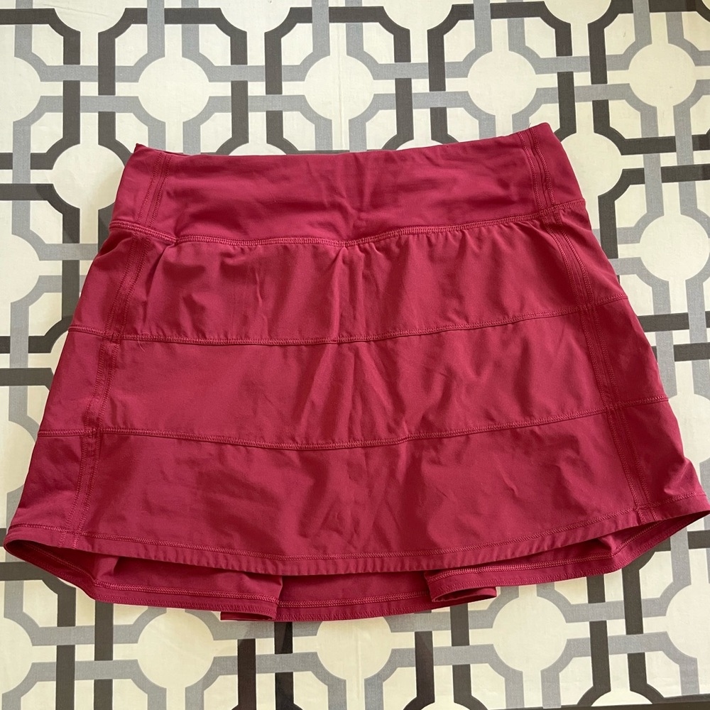 Dusty Rose Lululemon Pace Rival Skirt Tall